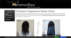 Desktop Screenshot of krakow.przedluzaniewlosow.pl