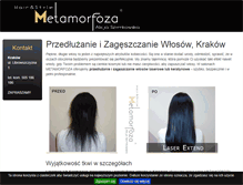Tablet Screenshot of krakow.przedluzaniewlosow.pl